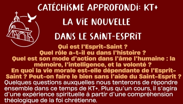 Lancement du catéchisme approfondi sur la paroisse !